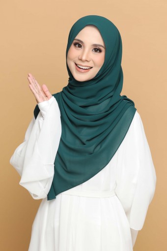 SHAWL END CURVE - EMERALD