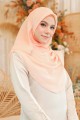 BAWAL SHAWL COTTON- PEACH