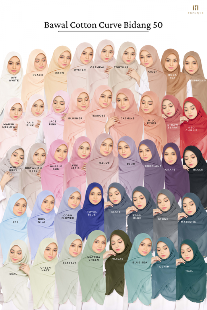 BAWAL CURVE BIDANG 50 - FAIR PINK