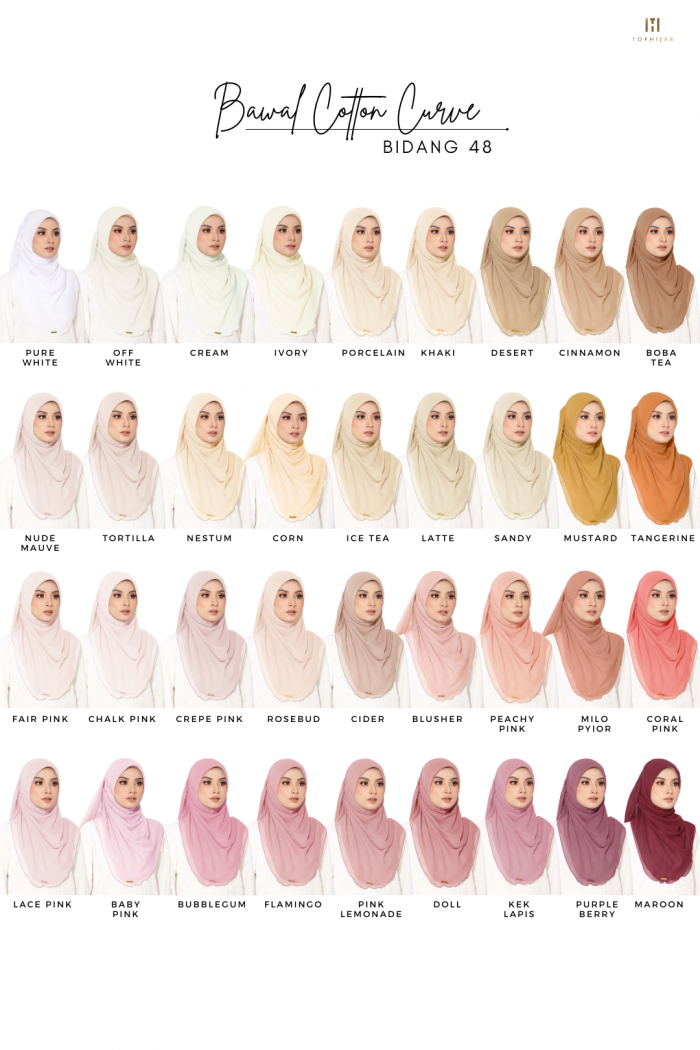 BAWAL CURVE BIDANG 48- FLAMINGO