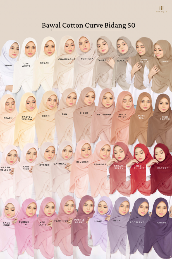 BAWAL CURVE BIDANG 50- FLAMINGO