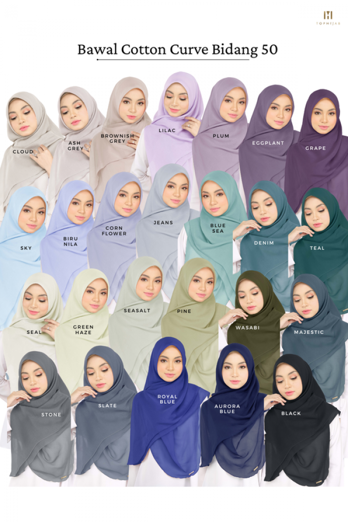 BAWAL CURVE BIDANG 50 - EGGPLANT