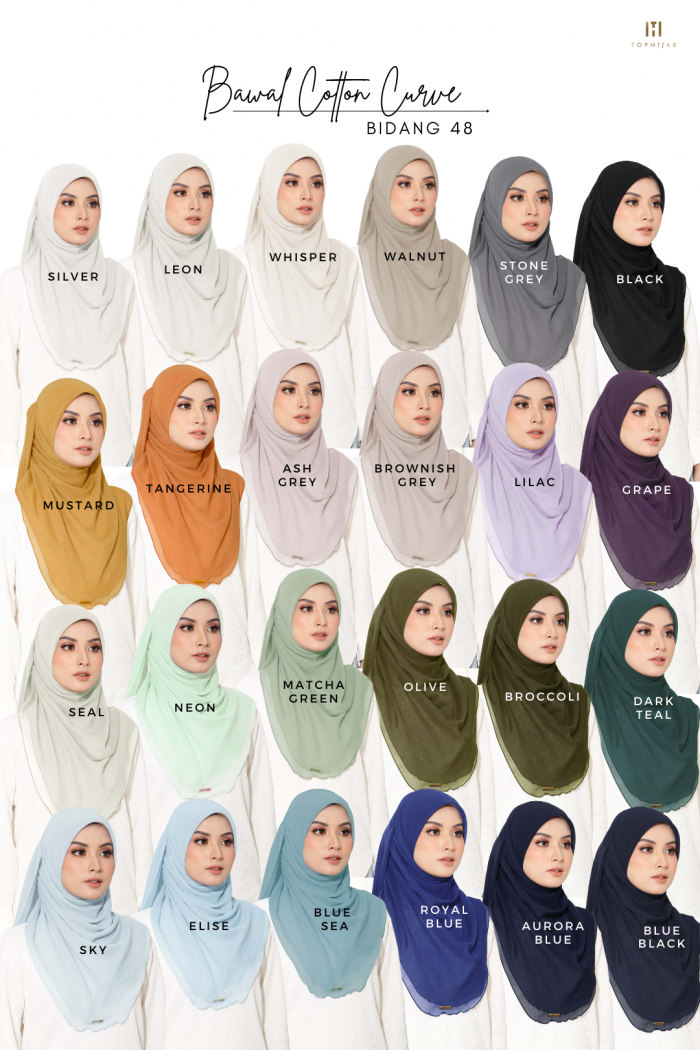 BAWAL CURVE BIDANG 48- DARK TEAL