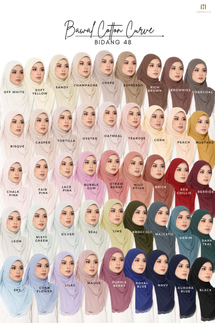 BAWAL CURVE BIDANG 48- OFF WHITE