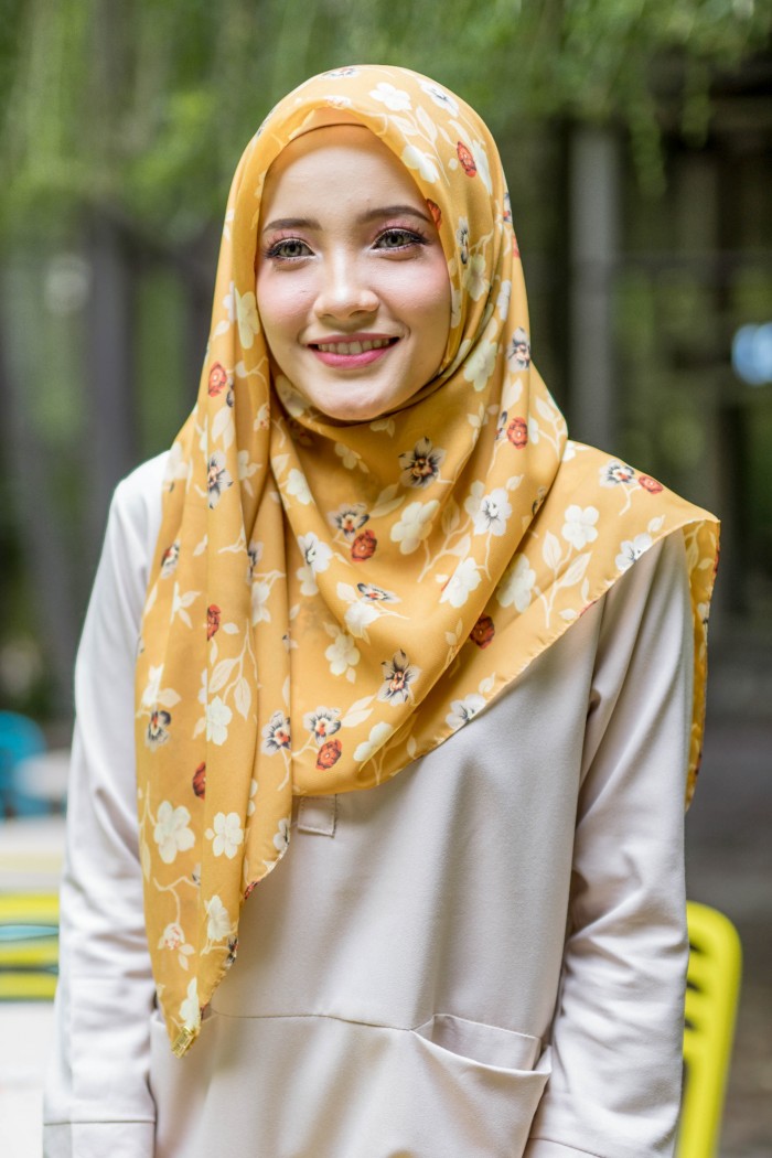 PRINTEQ SQUARE- MUSTARD IXORA