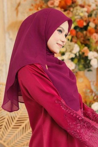 BAWAL SHAWL COTTON- WINE