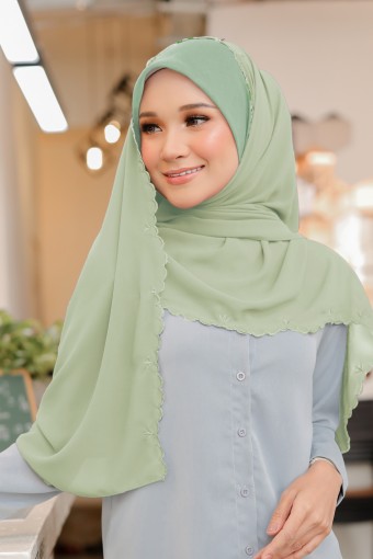 BAWAL SHAWL SULAM - GREEN TEA