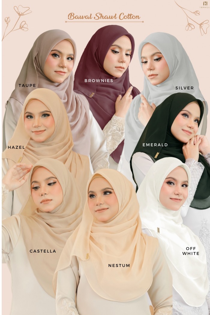 BAWAL SHAWL COTTON- HAZEL