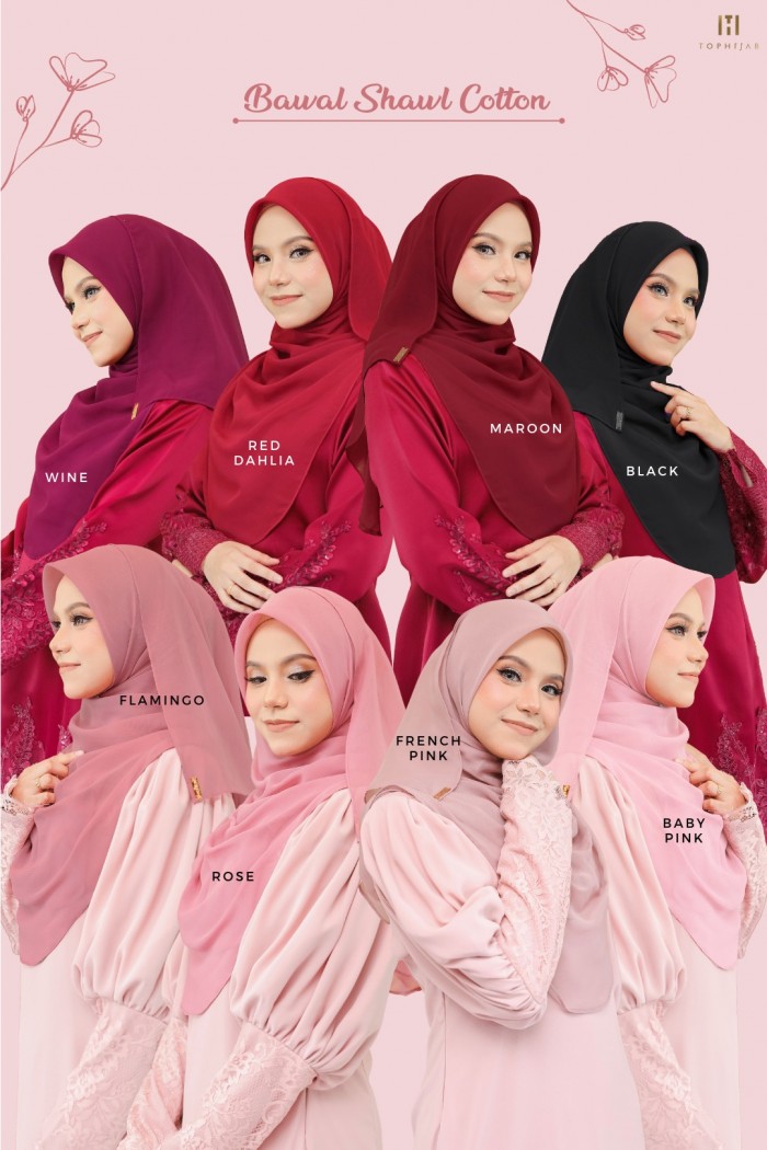 BAWAL SHAWL COTTON- FRENCH PINK