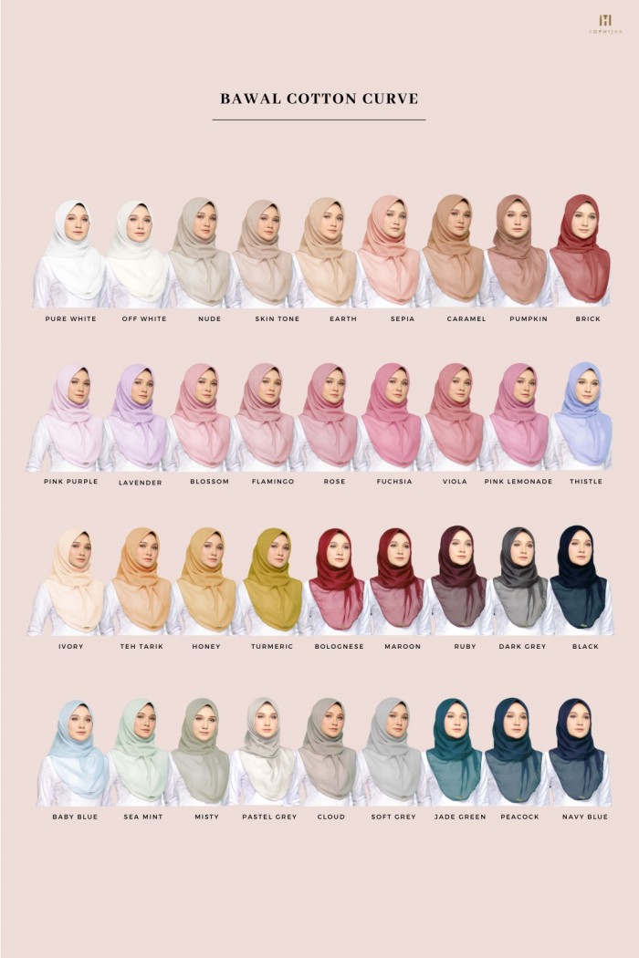 BAWAL COTTON CURVE- PURE WHITE
