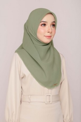 BAWAL COTTON CURVE BIDANG 45 - SAGE GREEN