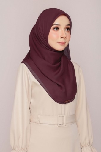 BAWAL COTTON CURVE BIDANG 45 - BURGUNDY