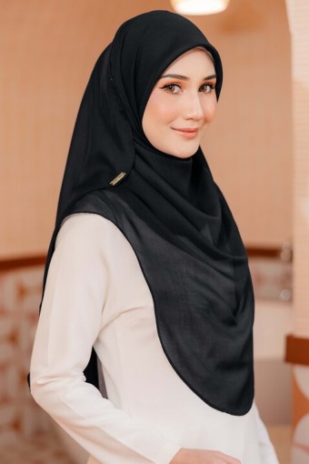 BLACK - BAWAL SHAWL 'W' BIDANG 48