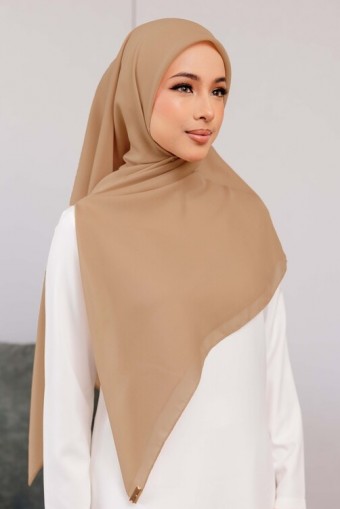 BAWAL COTTON SQUARE BIDANG 48 - DARK TAUPE