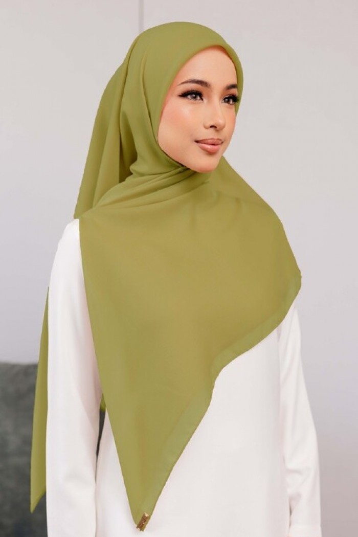 BAWAL COTTON SQUARE BIDANG 48 - OLIVE
