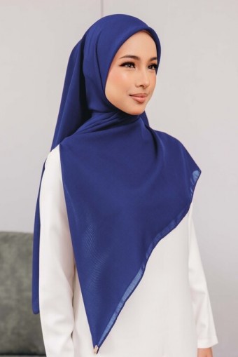 BAWAL COTTON SQUARE BIDANG 48 - NAVY BLUE