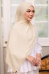 SILKY CHIFFON SHAWL - NUDE