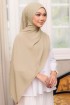 SILKY CHIFFON SHAWL - ALMOND