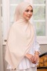 SILKY CHIFFON SHAWL - LIGHT BEIGE
