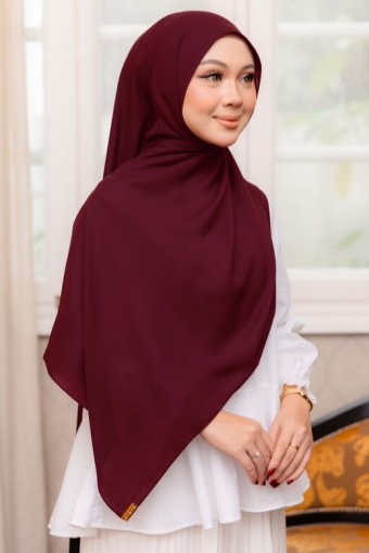 SILKY CHIFFON SHAWL - MAROON