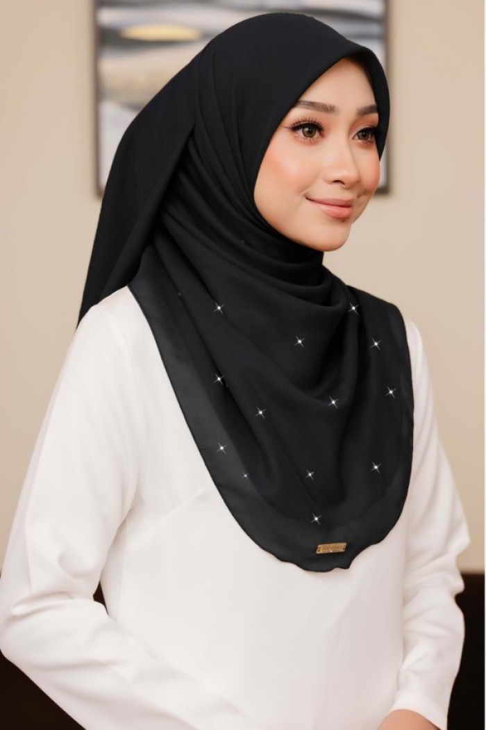 BLACK - BAWAL CURVE DIAMOND BIDANG 48