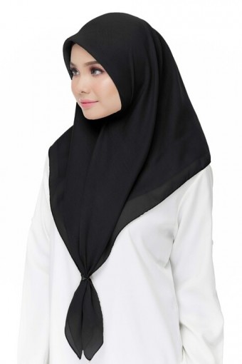 BLACK- BAWAL COTTON SQUARE