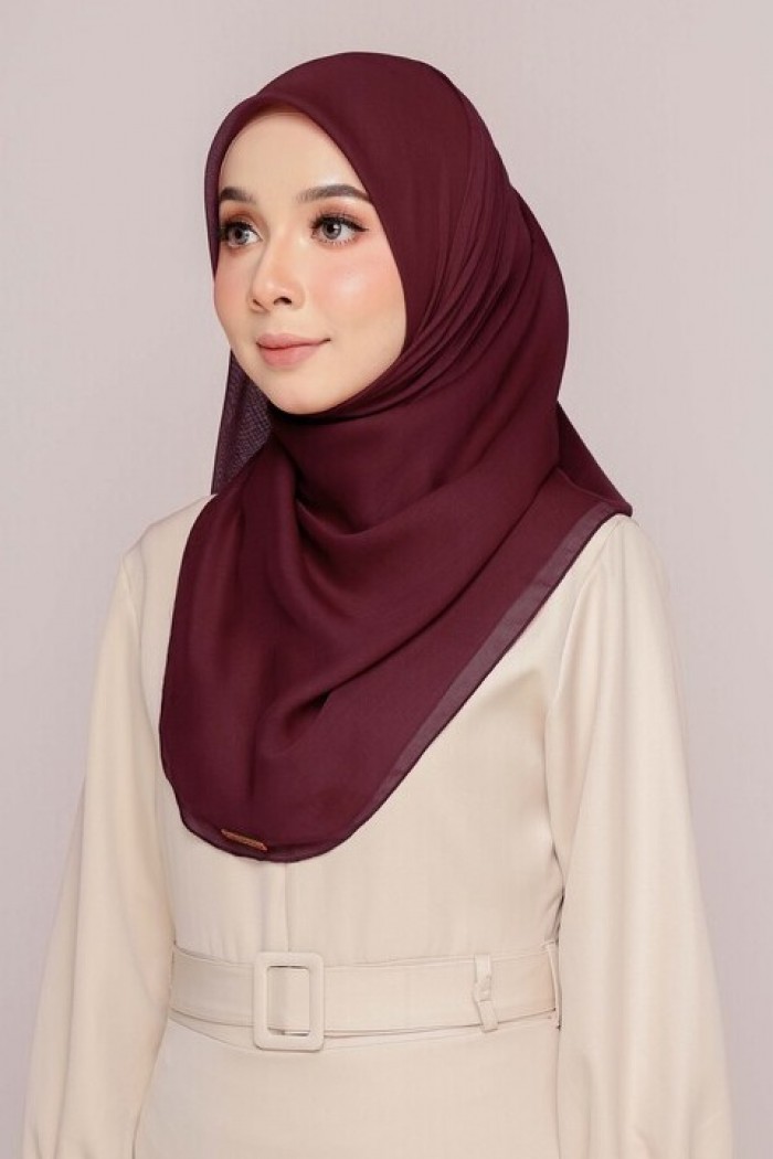 BAWAL COTTON CURVE BIDANG 45 - DARK MAROON
