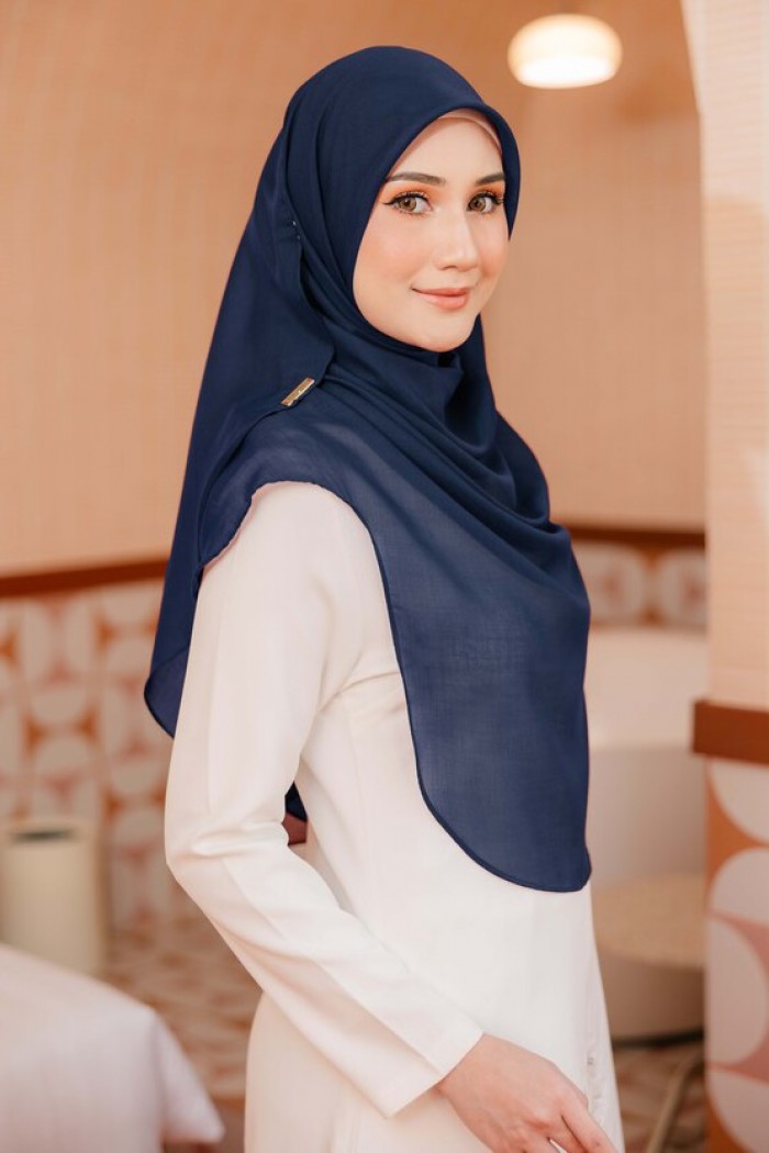 NAVY - BAWAL SHAWL 'W' BIDANG 48