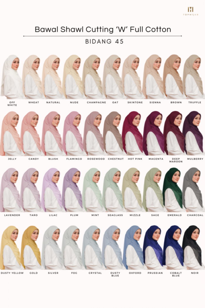 JELLY - BAWAL SHAWL 'W' BIDANG 45