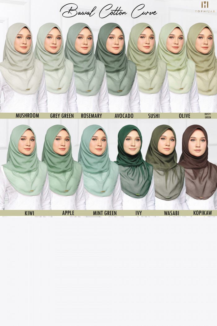 BAWAL COTTON CURVE- MINT GREEN