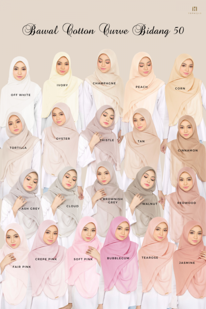 BAWAL CURVE BIDANG 50- OFF WHITE