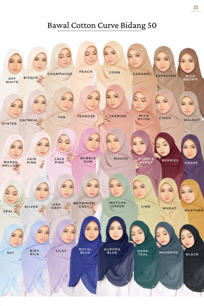 BAWAL CURVE BIDANG 50 - MARSHMELLOW