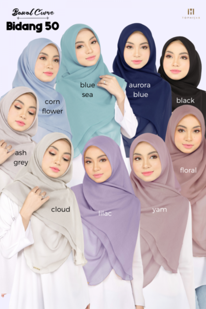 BAWAL CURVE BIDANG 50- FLORAL