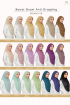 OLIVE - BAWAL SHAWL ANTI DRAPPING BIDANG 48