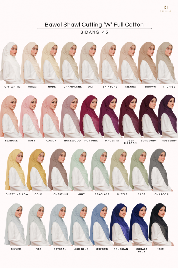 GOLD - BAWAL SHAWL 'W' BIDANG 45