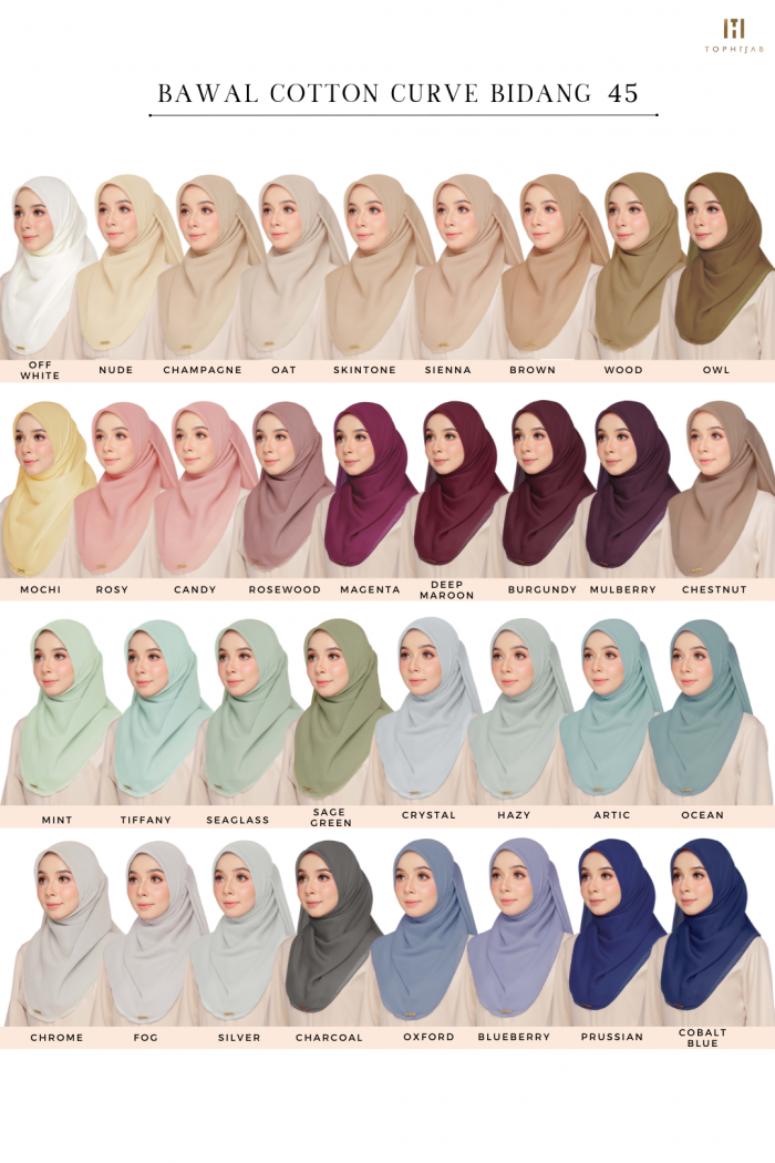 BAWAL COTTON CURVE BIDANG 45 - OXFORD