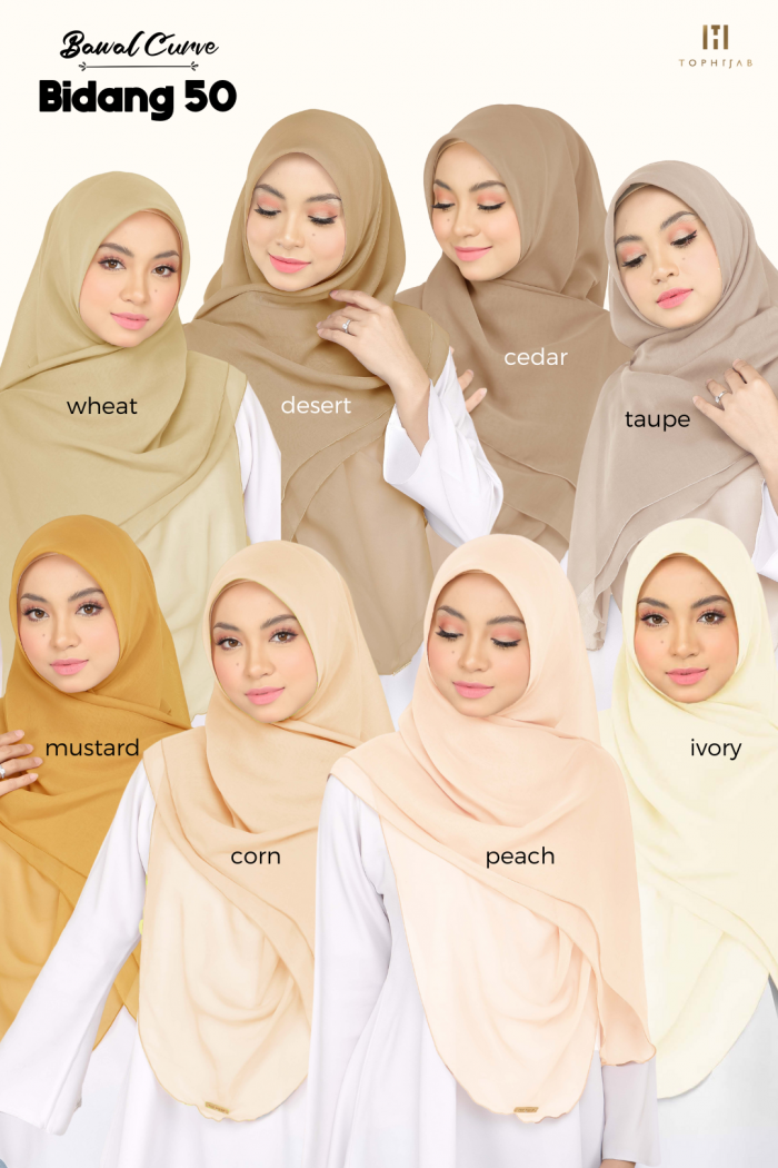 BAWAL CURVE BIDANG 50- CEDAR