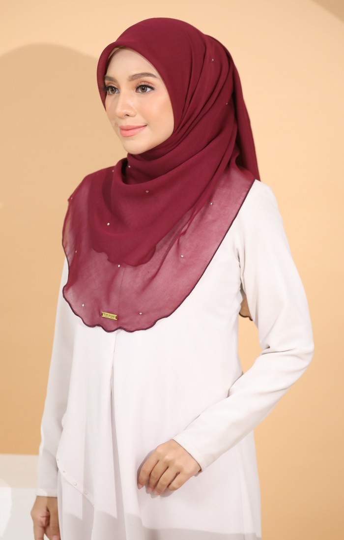 BAWAL CURVE DIAMOND- MAROON