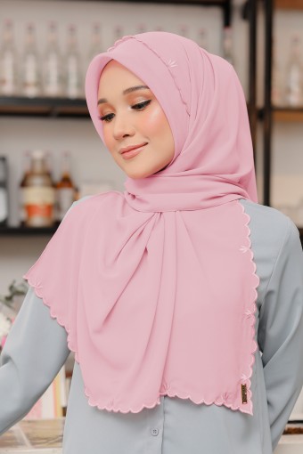 BAWAL SHAWL SULAM - BABY PINK