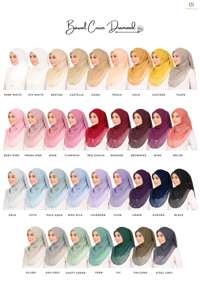 BAWAL CURVE DIAMOND- FLAMINGO