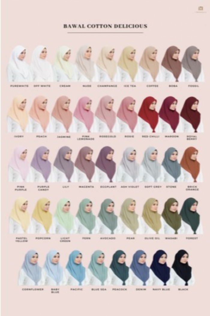 BAWAL COTTON DELICIOUS- BABY BLUE